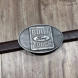 Built Ford Tough metal Belt Buckle made in Canada truck guy girl country